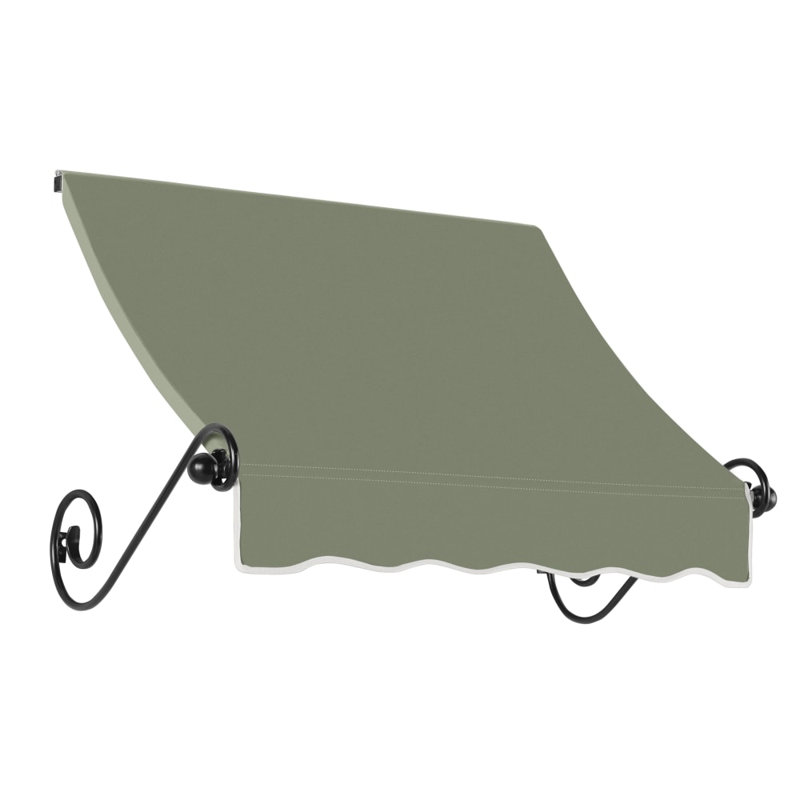 Store fixe Awntech Charleston, 225 cm x 91 cm x 61 cm, noir, H 36 po x l 88,5 po x P 24 po, Noir