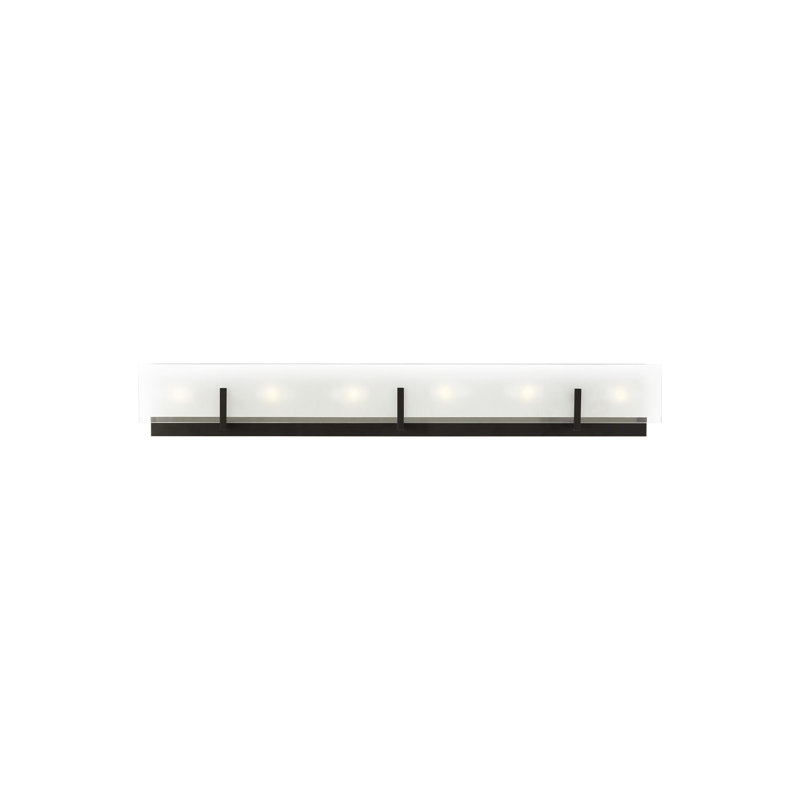 Syll Bath Bar, No Bulb Included, Midnight Black, 6-Light