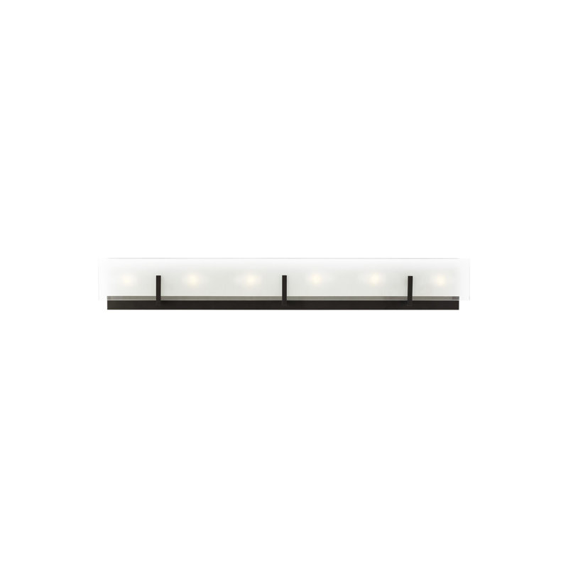 Syll six lumières murales / salle de bain de Visual Comfort Studio, Nuit noire, Ampoule non incluse, 6 lumières