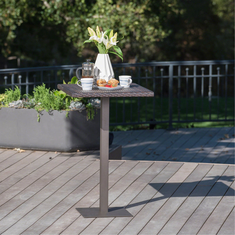 Rattan 26" SQUARE BAR TABLE