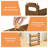 3-Tier Wooden Egg Holder - Brown