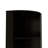 Syrah Corner Bar Cabinet, Eight Bottle Cubbies, Double Door, Two Open Shelves -Black