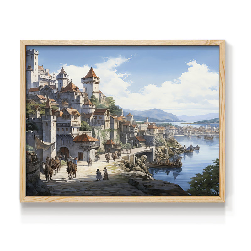 Landscape Series-LXXIV -Framed Print - Restickable, Naturel, H 16 po x l 20 po