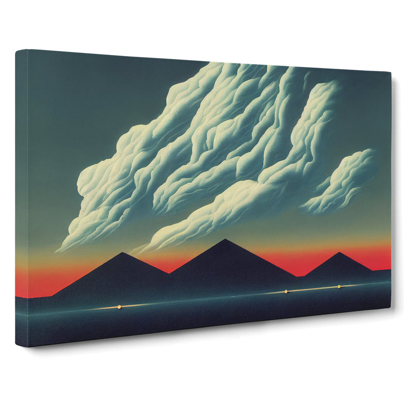 Clouds Above Mountains - Wrapped Canvas, 40cm H x 60cm W x 3cm D