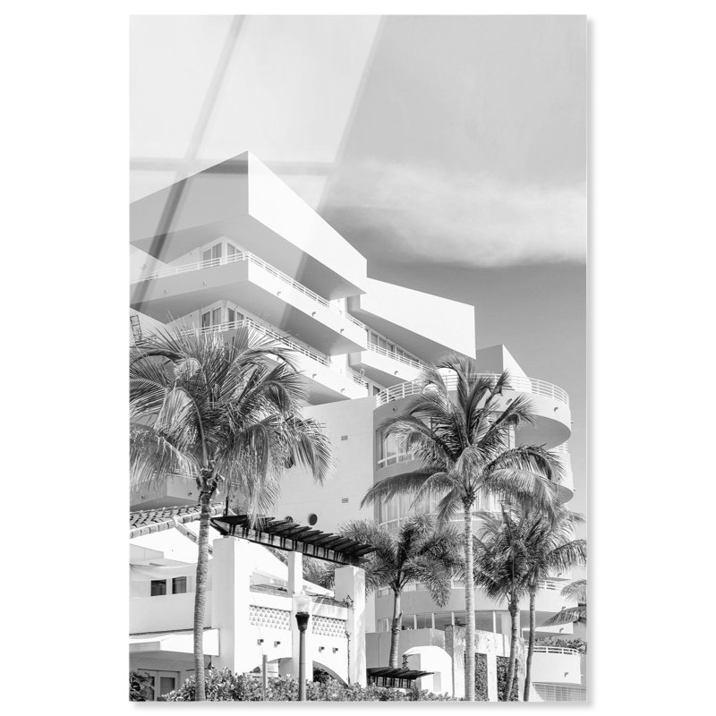 Impression sur toile Palm Springs Architecture par Notoriart, prête à être accrochée, H 30 po x l 20 po