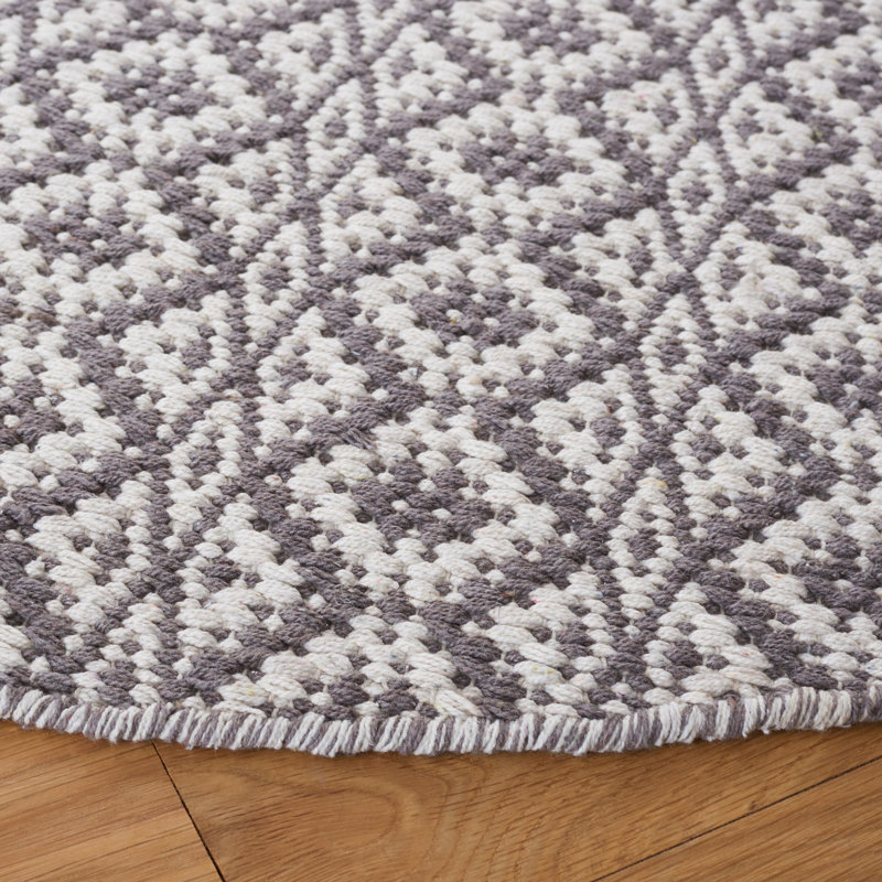 Tapis en coton tissé à la main Aliete Aliete, Rectangle 3 pi x 5 pi
