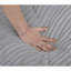 Chaise longue surdimensionnée en velours côtelé gris l 109 po - 4 coussins, 4 vitesses réglables, 2 places-1609088287