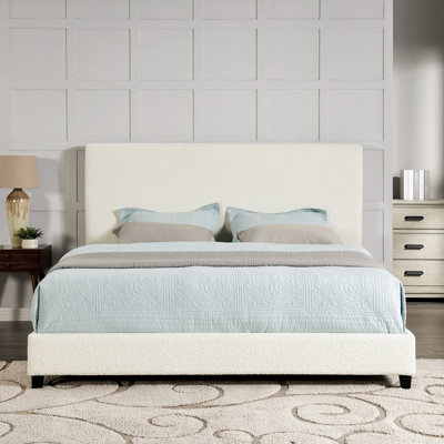 Lit plateforme tapissier Boucle