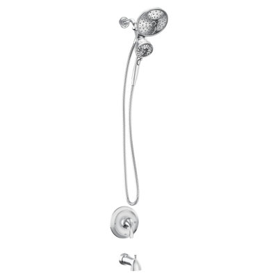 Moen Engage Tub and Shower Faucet with Magnetix Dual Shower Heads, Valve Included