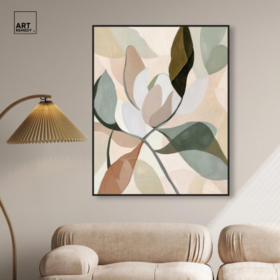 «Leaf Prints II», art floral coloré sur toile par Art Remedy