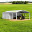 Durable Steel Storage Sheds, Reinforced Large Garage With Modern Design