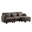 Canapé modulaire 3 places avec motif capitonné et tissu chenille-1236589100-1236589139