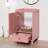 18" Freestanding Small Bathroom Vanity Base Only, Sink Not Included, Decorative Wavy Edge-108213521