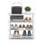 9 Pair Stackable Shoe Rack-645230937