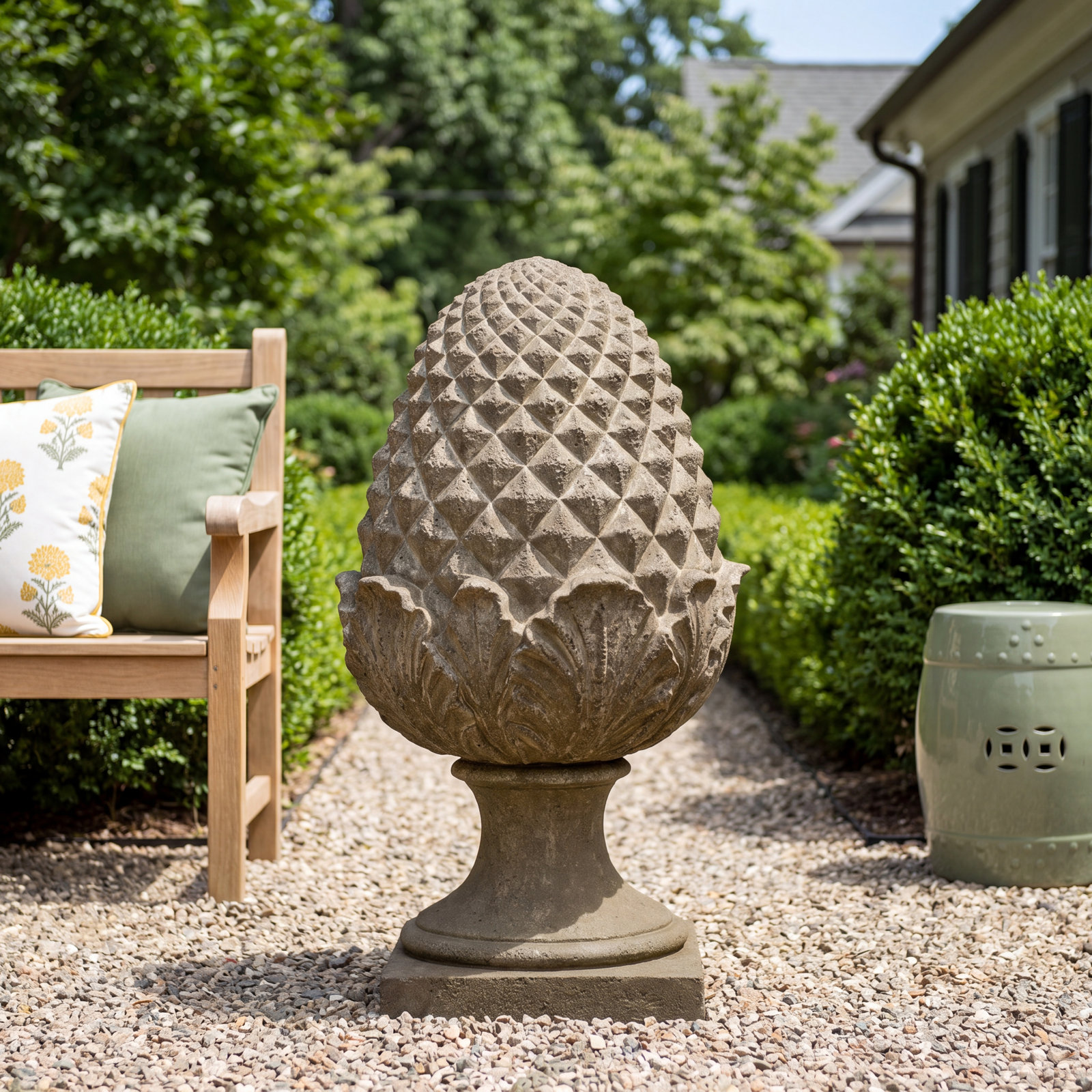 Connerton Handcrafted Garden Statue, Verde