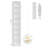 Gracyn 72" H Modern Wood 8-Tier Narrow Library Bookcase with Adjustable Shelves, Standard Storage-2116139486-2097796092