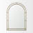 Jenkins Brushed Gold Double Frame Metal Arched Mirror
