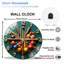 Horloge murale en verre 12 po