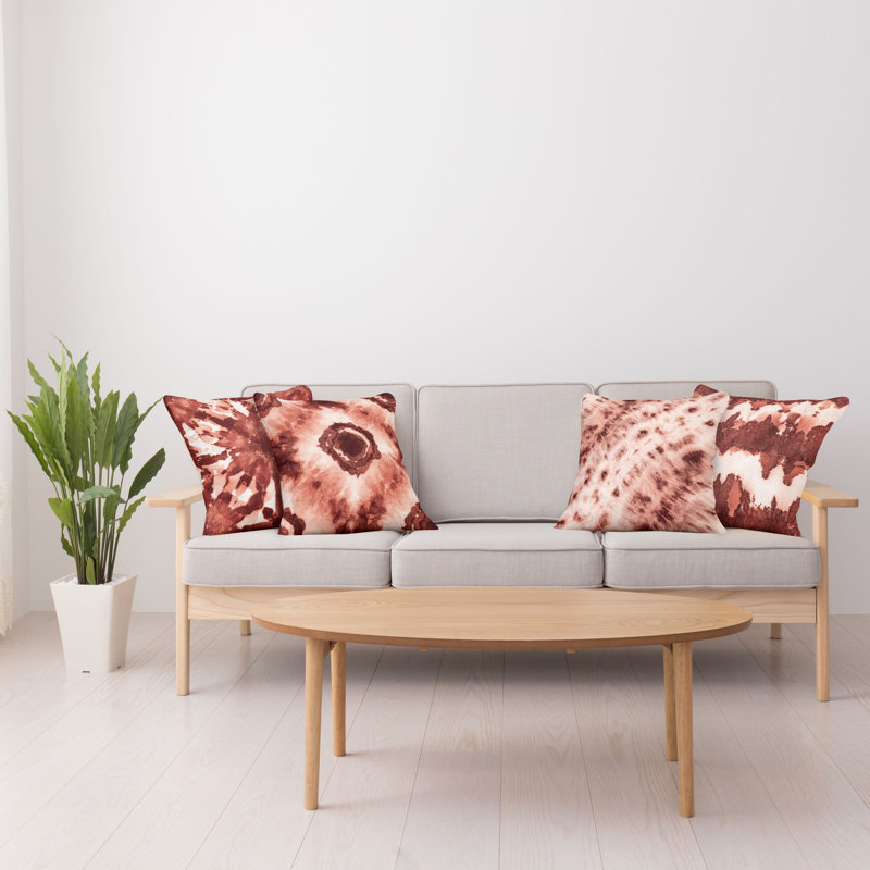 Housse de coussin Montezuma, 18 po x 18 po, Brun / beige