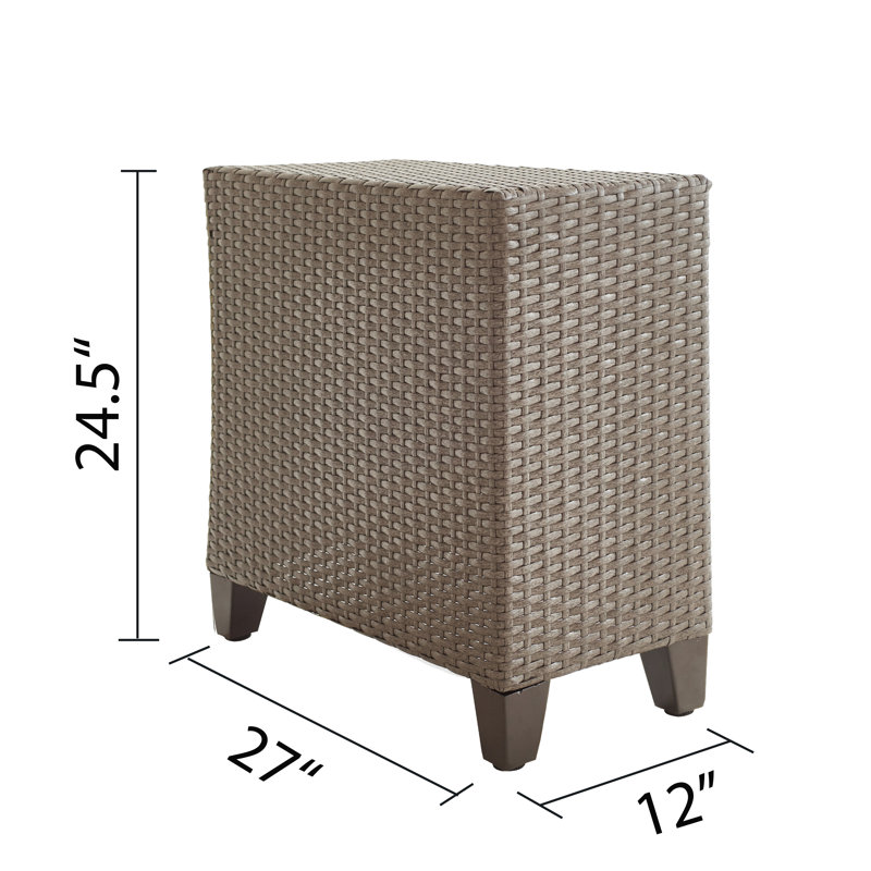 Riva Wicker Side Console Table