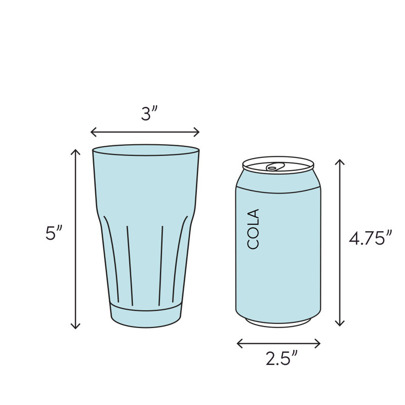 Alba Highball 12 oz, Bleu