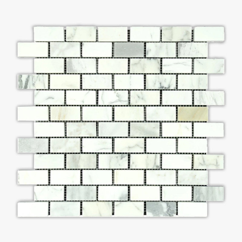 Carreau de mosaïque en marbre 12 po x 12 po