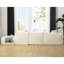 Moderne, tissu beige en forme de L, sans assemblage, solution de vie spacieuse 3 avec siège confortable