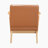 Granby 26.5" Mid-Century Modern Accent Chair - Easy-Care Faux Leather Upholstery, Durable Solid Rubberwood Frame-54229800-51441077