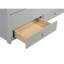 Lit simple avec tête de lit, pied de lit, lit gigogne et trois tiroirs de rangement, lit simple en bois de pin avec tête de lit et pied de lit-1077535664
