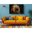 Reproduction d'art sur toile d'un lion féroce, reproduction d'art moderne pour la maison et le bureau, reproduction de peinture-1313349477