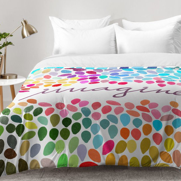 Garima Dhawan Modern & Contemporary Polyester Dots Comforter, Full/Queen Comforter + 2 Standard Shams