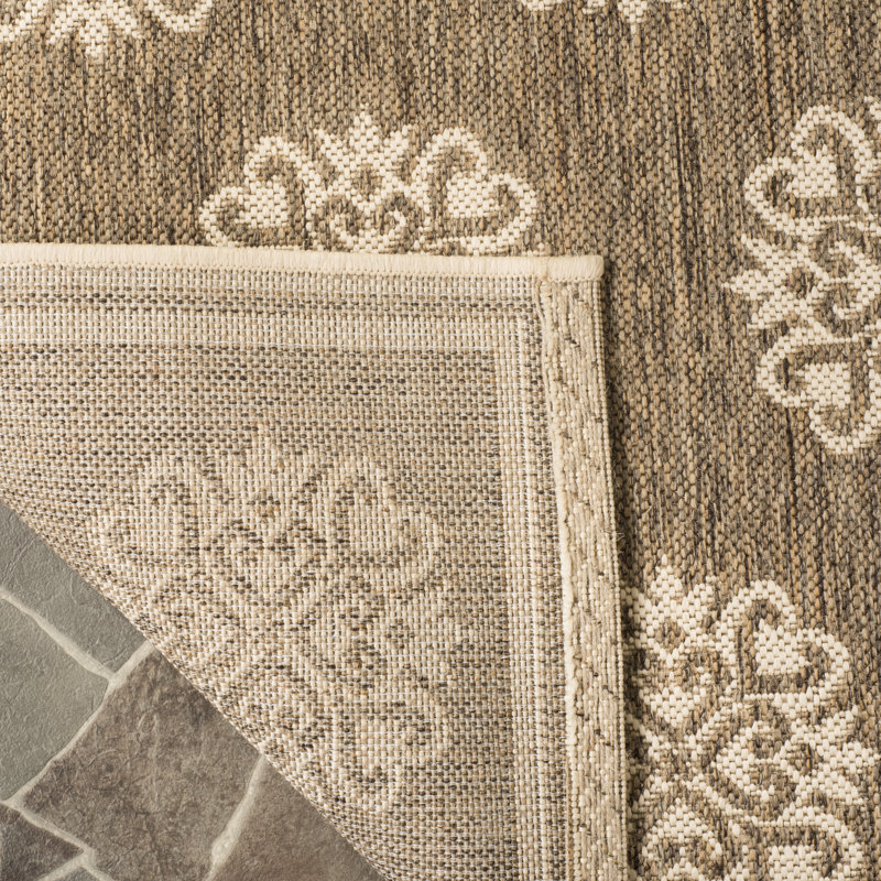 Goodson Beige/Cream Indoor/Outdoor Rug, Rectangle 79 x 152 cm