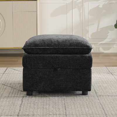 27.2" Square Storage Ottoman by Winston Porter