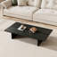 Table basse rectangulaire noire moderne et minimaliste de 119 cm (47 po), idéale pour le salon.-13863300-18942232