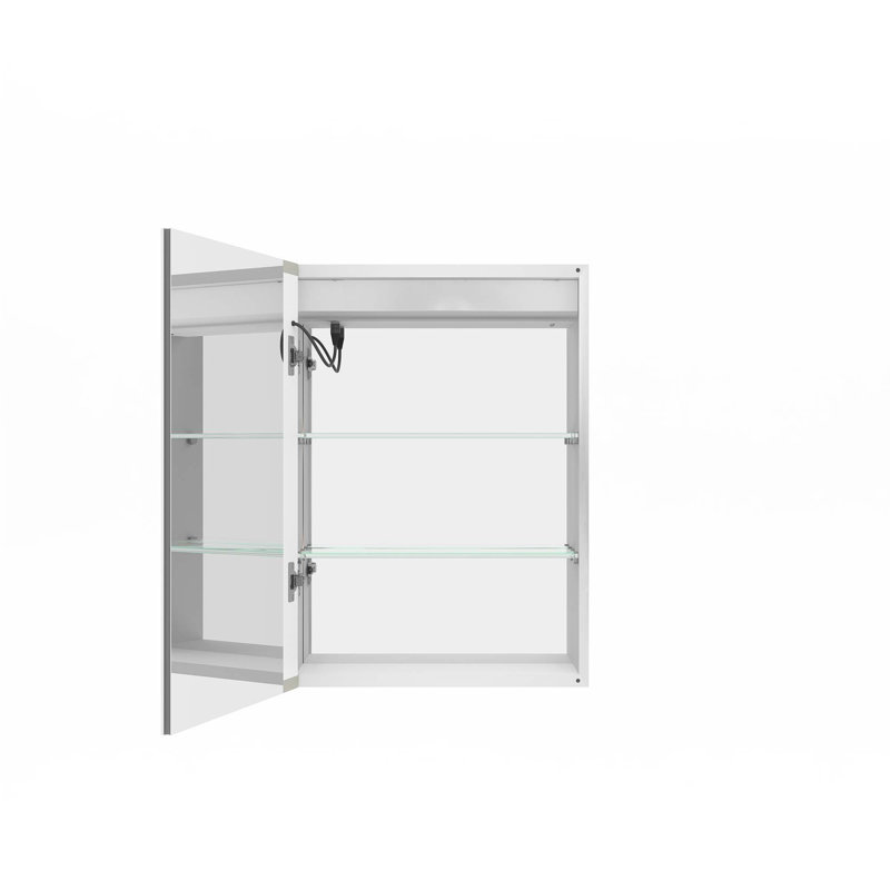 Miroir de salle de bain pour salle de bain avec DEL avec lumières, antibuée, imperméable, à intensité variable, tactile