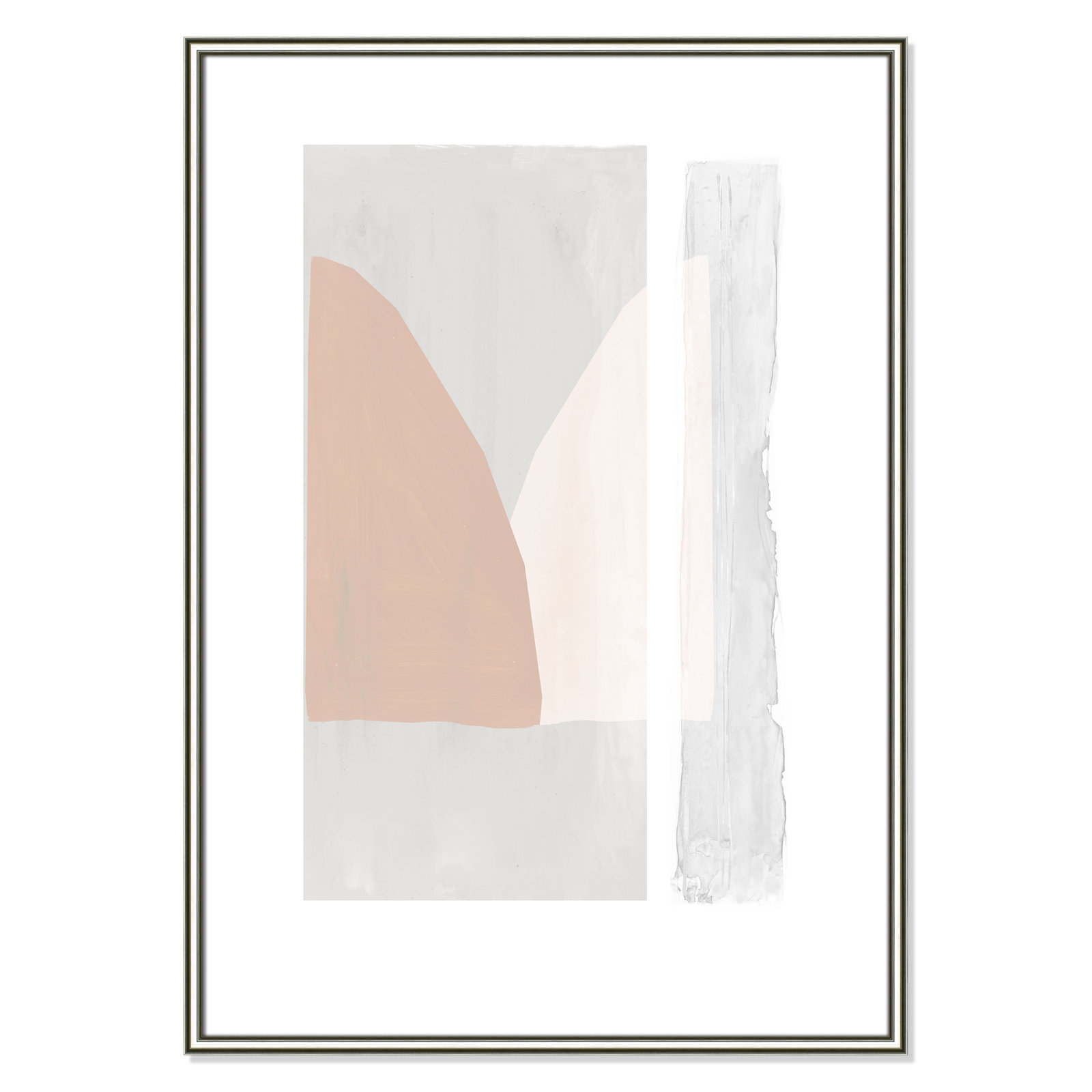 Soft and Light - Painting Print, Silver Framed Paper, 41.5" H x 29.5" W x 0.88" D