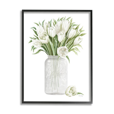 Tulipes blanches champêtre rustique