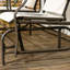 Banc oscillant d'extérieur avec table centrale Outsunny