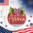 4th of July Patriotic Decor for Front Door God Bless America Wood Sign Memorial Day Door Hanger Farmhouse Wreath Porch Sign Rustic Independence Day Outdoor Plaque Wall Art Decorations for Home