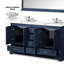 Meuble-lavabo double avec plateau en marbre de culture-1181930809