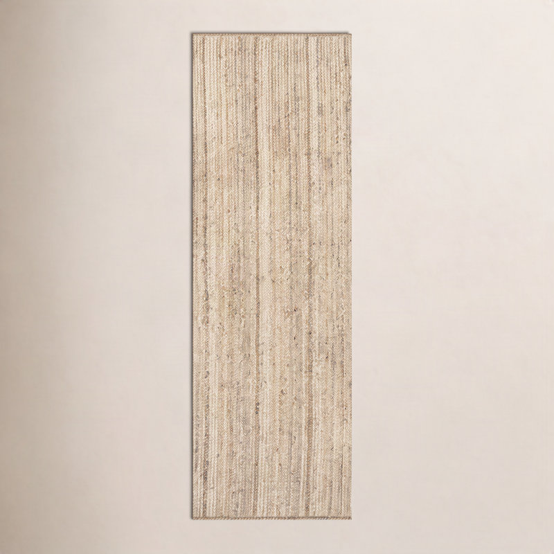Tapis en jute naturel Aevry, Tapis de couloir 2 pi 6 po x 6 pi