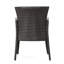 De 2 chaises de salle à manger d'extérieur et d'intérieur en PE - Fabrication en fer, eau, qualité multi brune, P 22,50 po x l 24,50 po, utilisation en H 34 po, fer à repasser, bonne caractéristique,