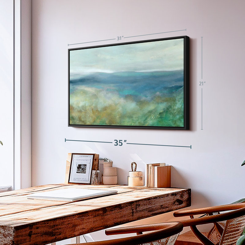 Blue Mountain Overlook Canvas Print, 21" H x 31" W