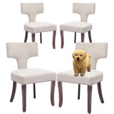 Ensemble de 4 chaises de salle à manger rembourrées T-Back