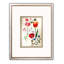 Fleurs rétro - ensemble de 4 peintures