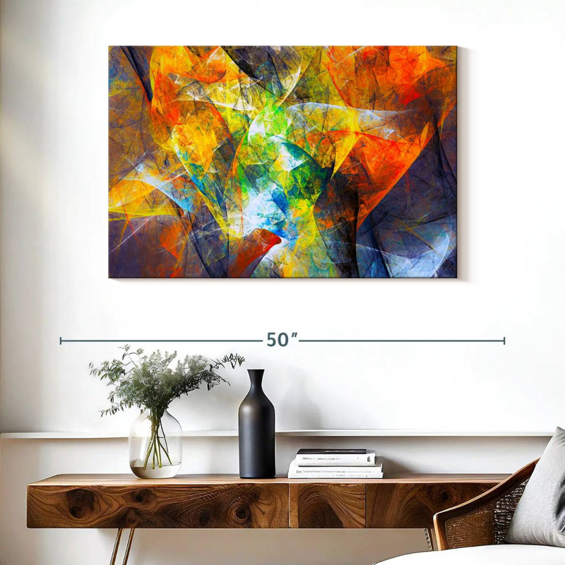 Abstrait mouvement excentrique Avery, H 26 po x l 39 po