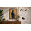 Saxophonist in Profile Retro - Framed Print-579042677-579042676