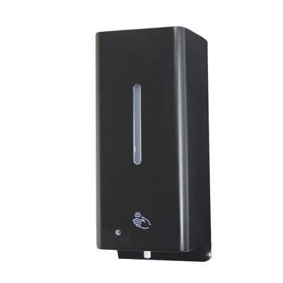 Distributeur automatique de savon liquide ou de désinfectant noir mat