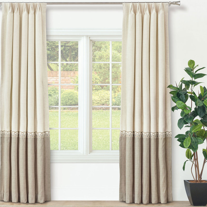 Panneau de rideau obscurcissant en polyester Rosecliff, L 40 po x L 108 po