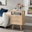 Table de chevet avec rangement 15,4 "avec poignées en métal doré-959988740